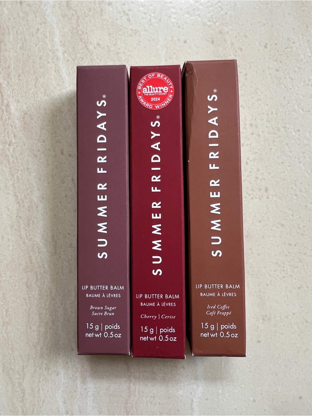 Summer Fridays lip balm bundle of 3